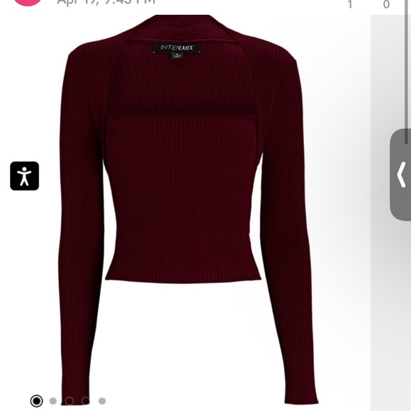 Intermix Colbie Rib Knit Top - Picture 3 of 4